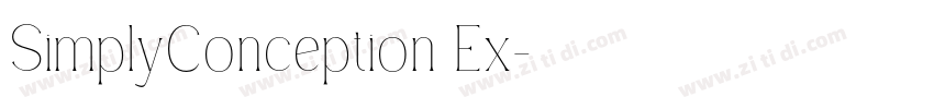 SimplyConception Ex字体转换